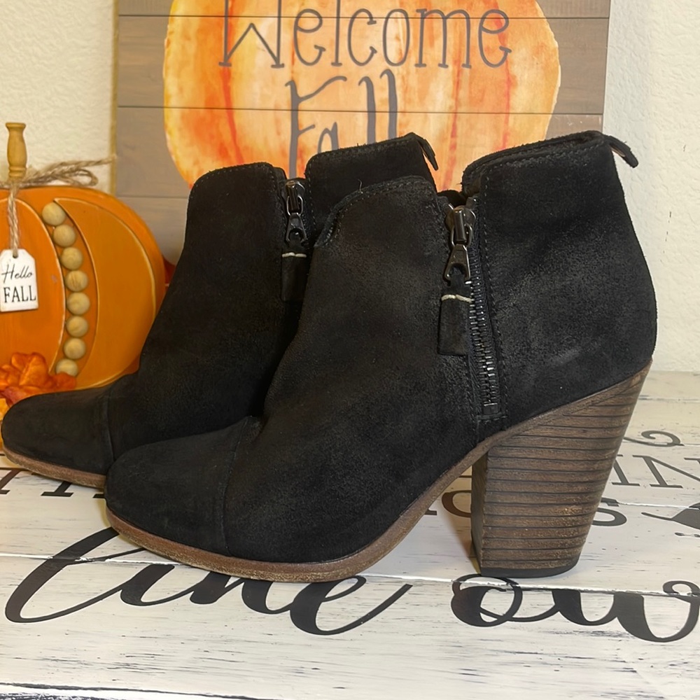 Rag & Bone Margot Black Suede Ankle Boots